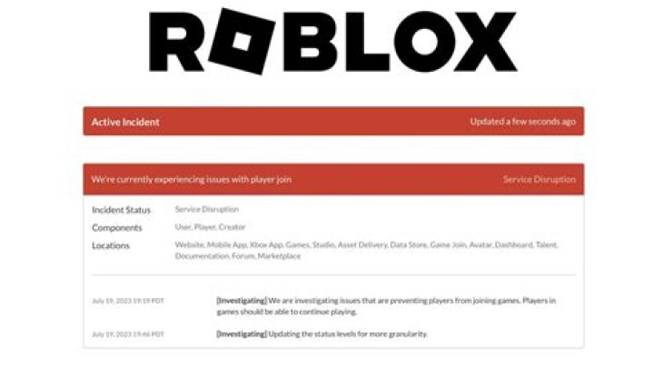 Why roblox down